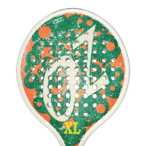 Viking Athletics OZ Platform Tennis Paddle XL Green Orange White 4 1/8" Grip - Picture 1 of 6